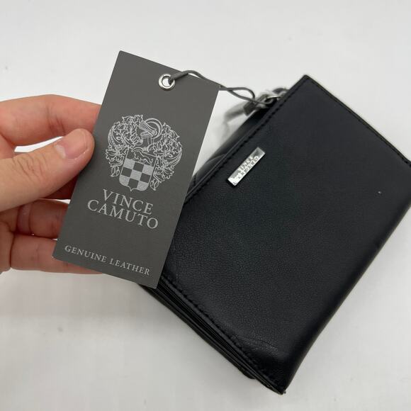 Vince Camuto Doty Wallet	Black Leather Size Small - Picture 8 of 16